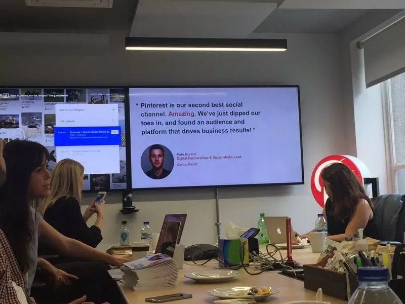 "PInterest is our second best social channel" says Comic Relief (2017)