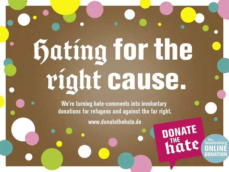 Donate the Hate - hating for the right cause