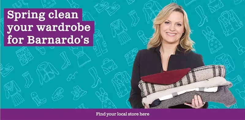 Barnardo's invites donors to Spring clean their wardrobe to raise funds