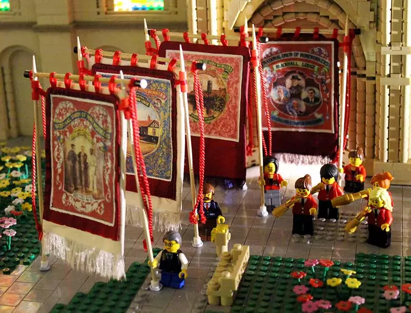 Miners and banners at Durham Cathedral