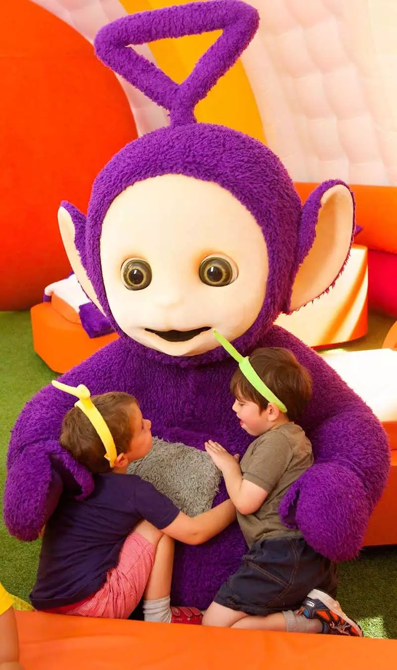 Teletubbies - photo: Piers Allardyce with children from Teddies Day Nursery in Twickenham