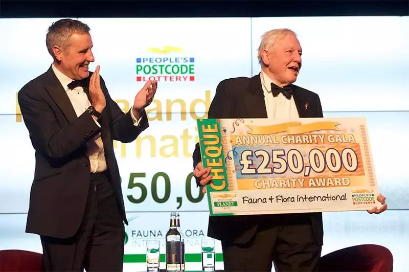 (l-r) Dermot Murnaghan and Sir David Attenborough