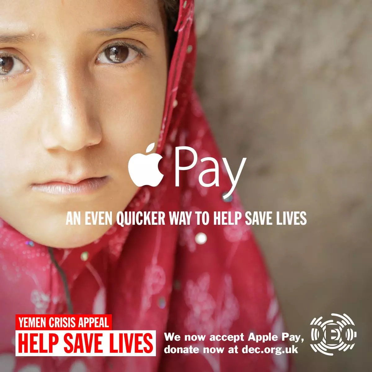 DEC accepts donations by Apple Pay