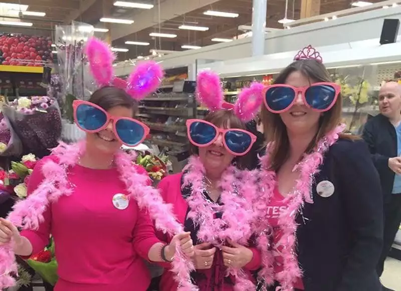CRUK-race-tesco Tesco turns pink for Cancer Research UK