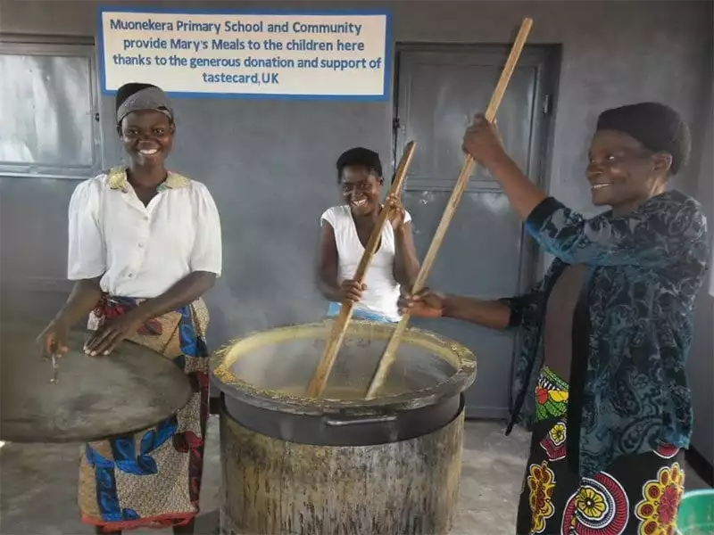 Muonekera primary school, supported by Mary's Meals