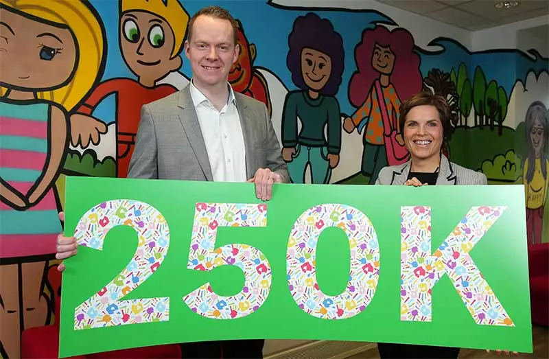 John Paul Scally, MD at Lidl Northern Ireland and Catherine Nuttall, Head of Fundraising for NSPCC Northern Ireland