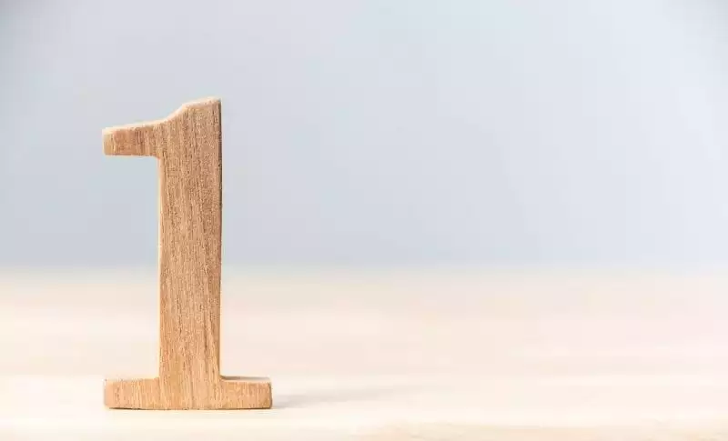 Number one (photo: Shutterstock.com)