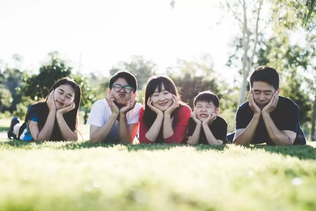 Family outdoors