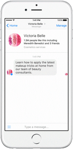 Messenger bot animation