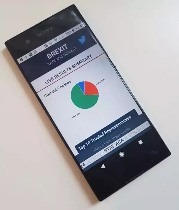 Credible Choice site on mobiles screen