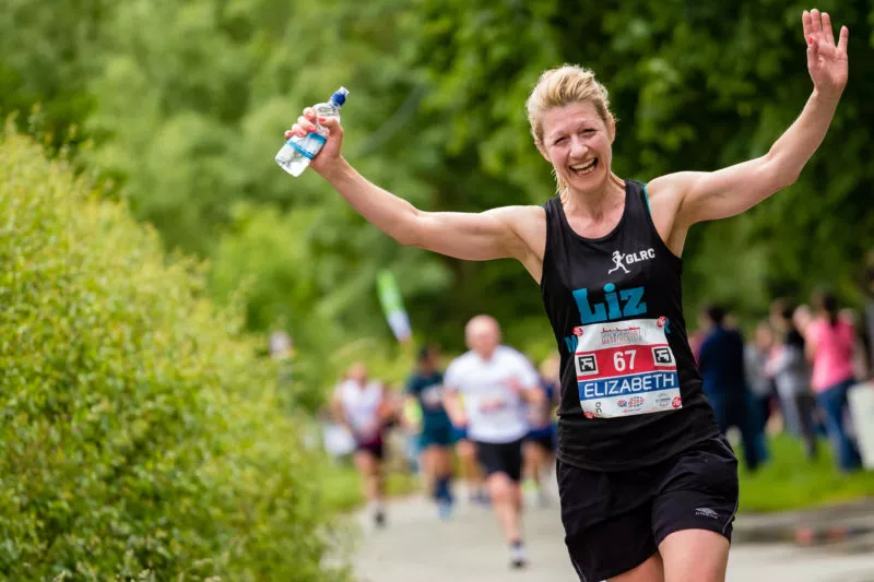 Shrewsbury Half Marathon 2018_happy runner