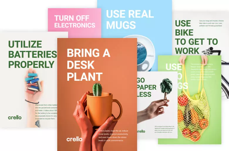 Crello eco poster designs