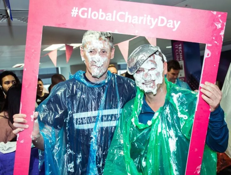 Pie in the Face at Robert Walters Group Charity Day