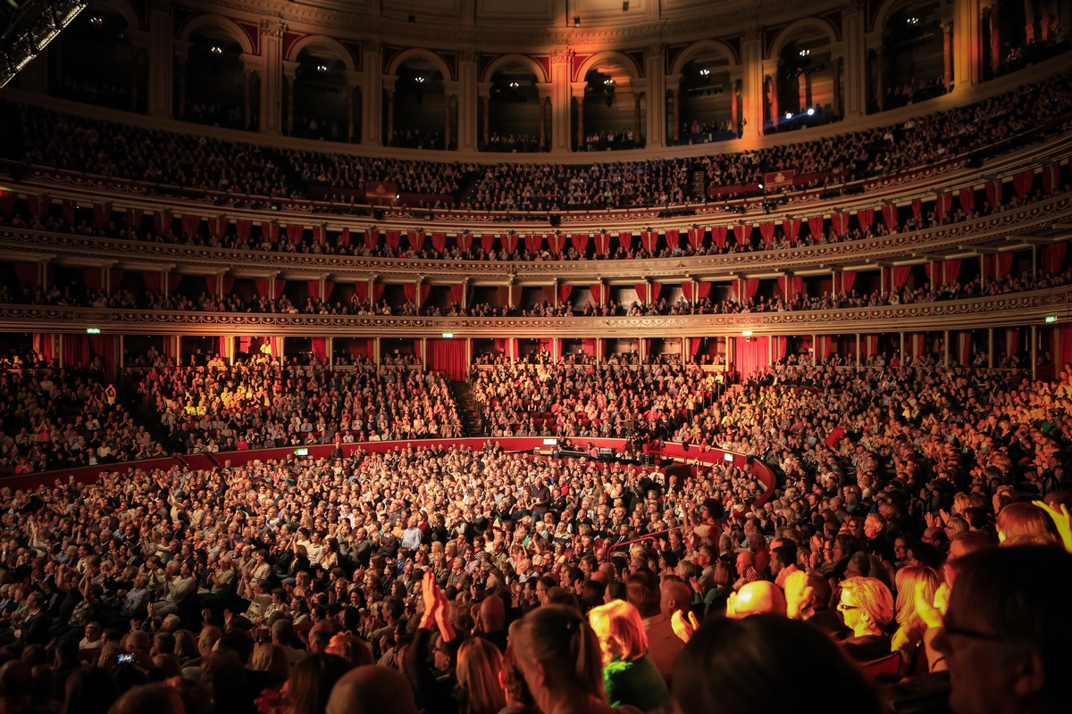 Royal Albert Hall interiors. 8 October 2014.
