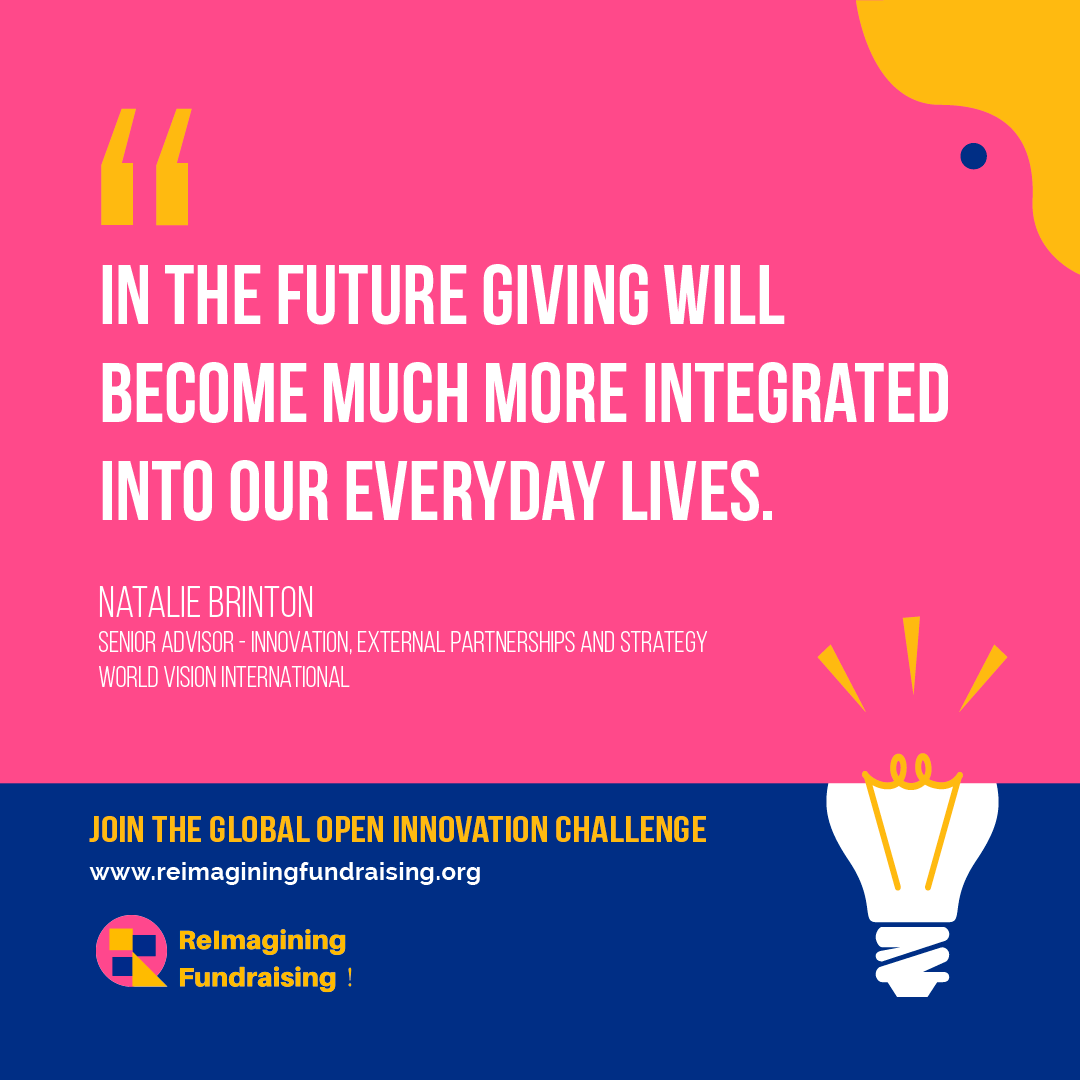 Reimagining Fundraising campaign quote