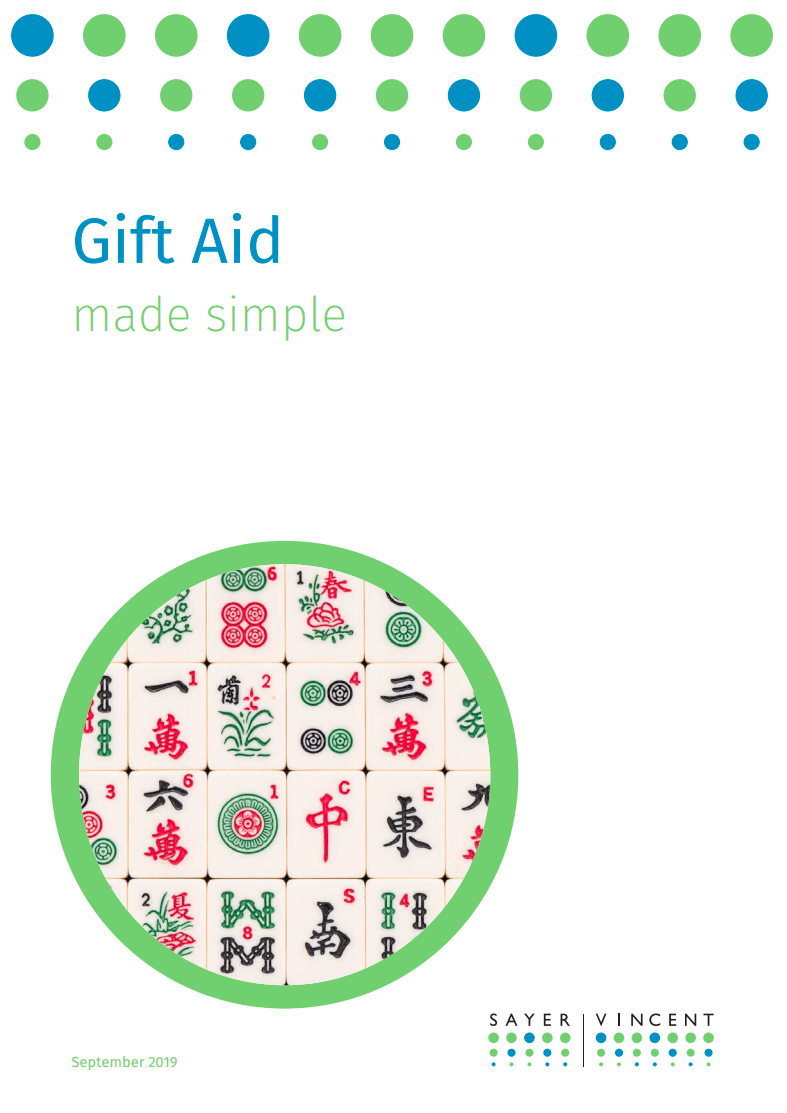 Gift Aid made simple - cover