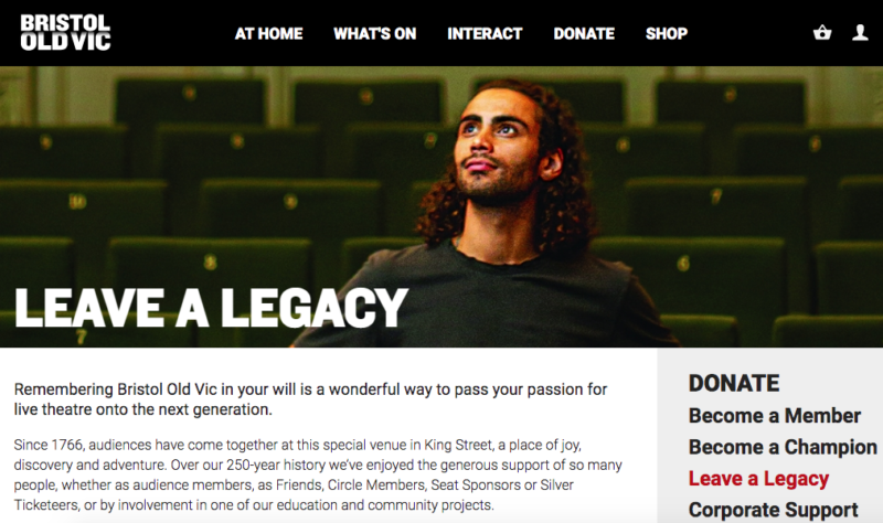 Bristol Old Vic legacy page