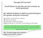 David Suzuki Foundation quiz answers