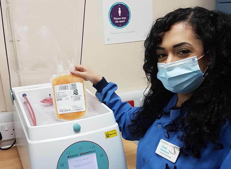 Royal Marsden plasma thawer