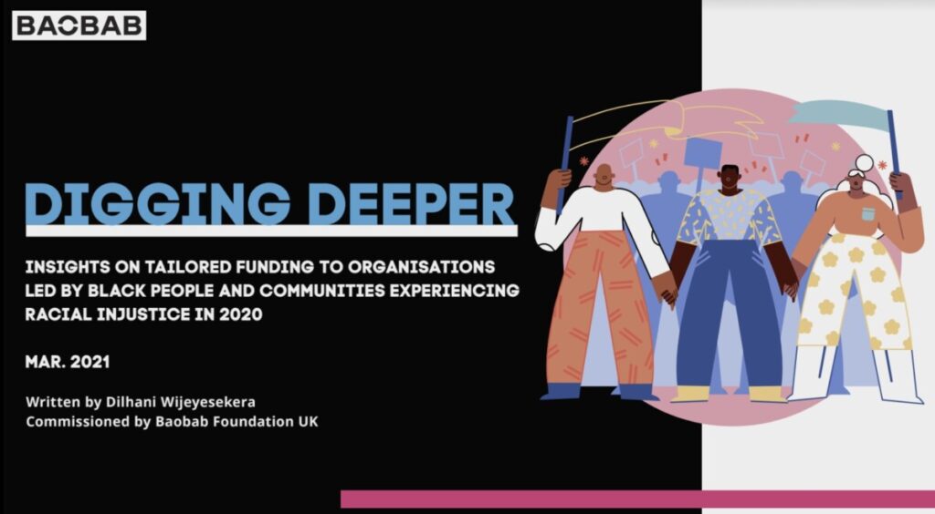 Cover of Digging Deeper report from BAOBAB Foundation