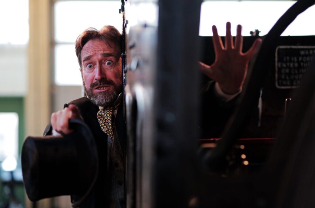 Chris Connaughton in Charles Dickens' The Signalman. Photo: Stuart Boulton, The Northern Echo