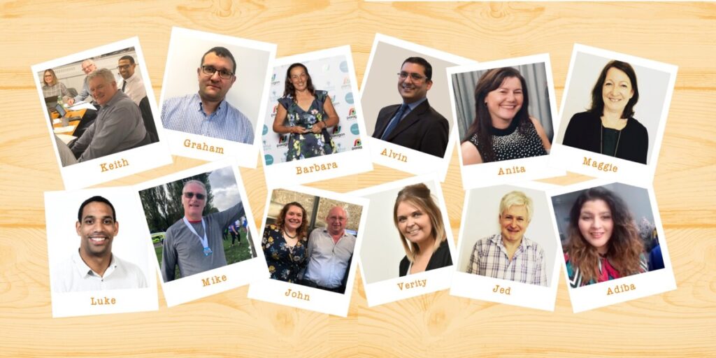 Headshots of team from TLC charity