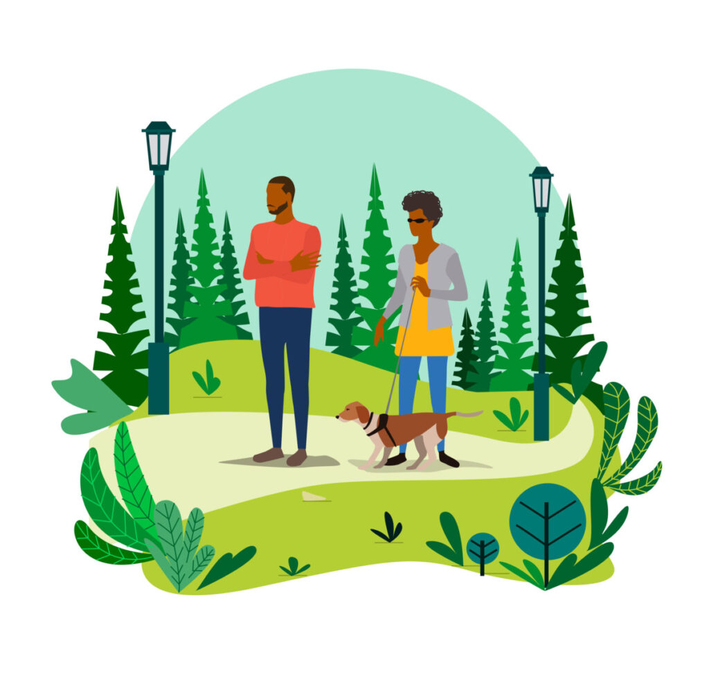 Black People in the Park - BlackIllustrations