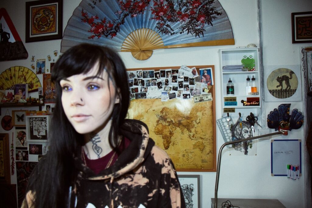 Tattoo artist Grace Neutral. Photo: ActionAid