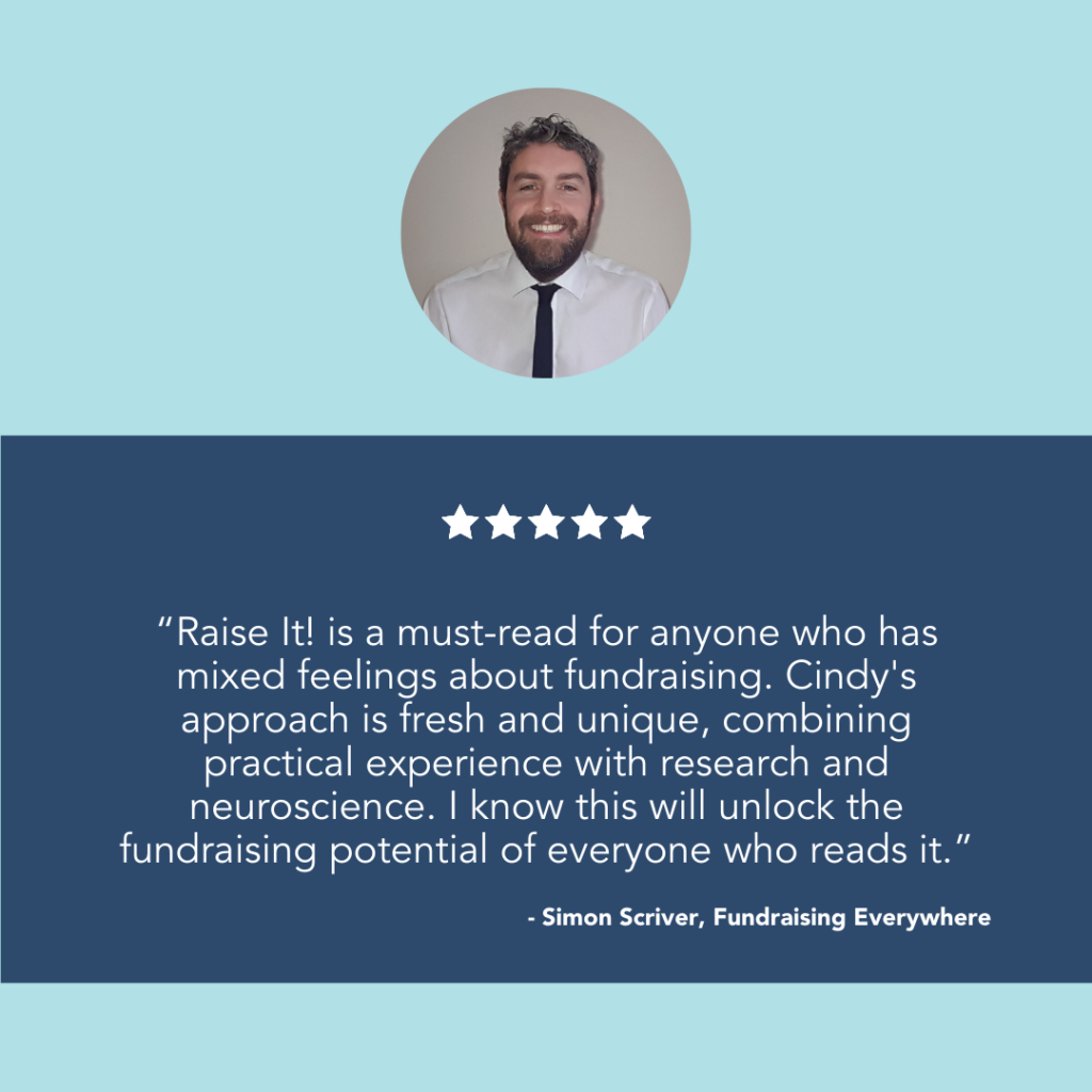 Simon Scriver's quote about Cindy Wagman's new Raise It book
