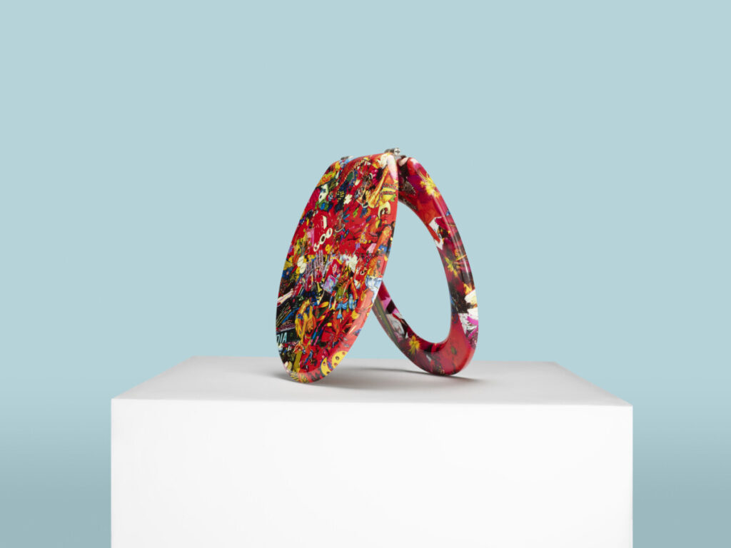 Artist Chila Burman toilet seat design for WaterAid x Rankin Best Seat in the House for World Toilet Day 2021
