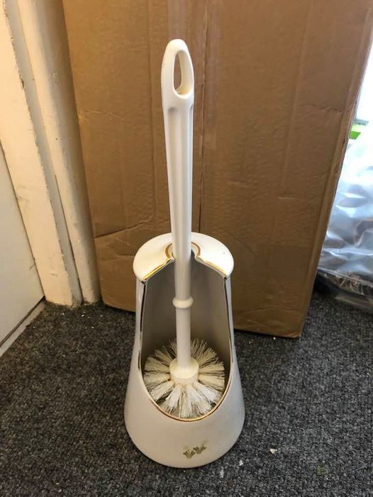 a used toilet brush donated to barnardos
