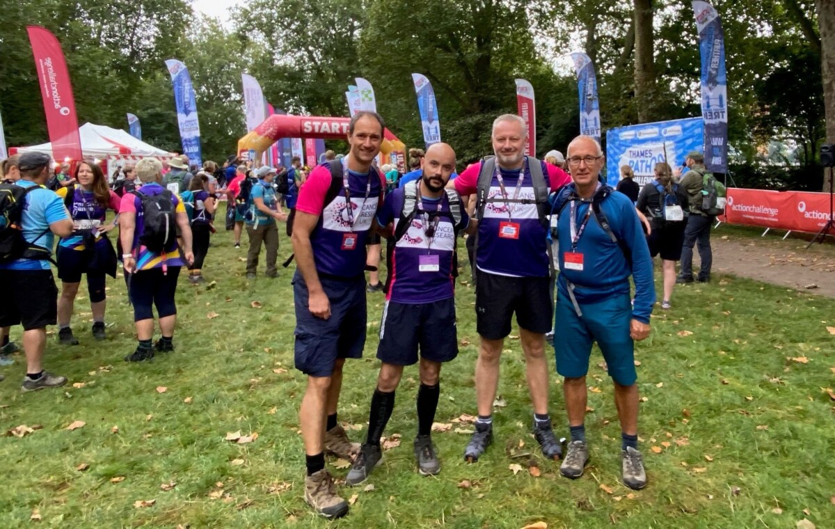 Roadchef employees taking part in the Thames Path Challenge