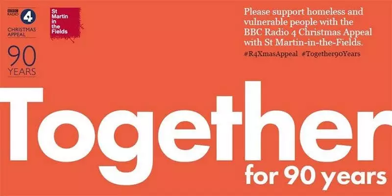 Together for 90 years - marking the BBC Radio 4 Christmas Appeal's anniversary.