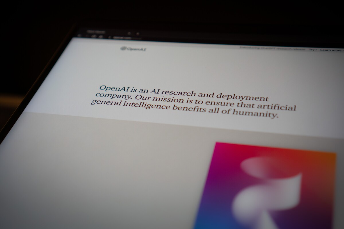 OpenAI's mission statement, on its website.