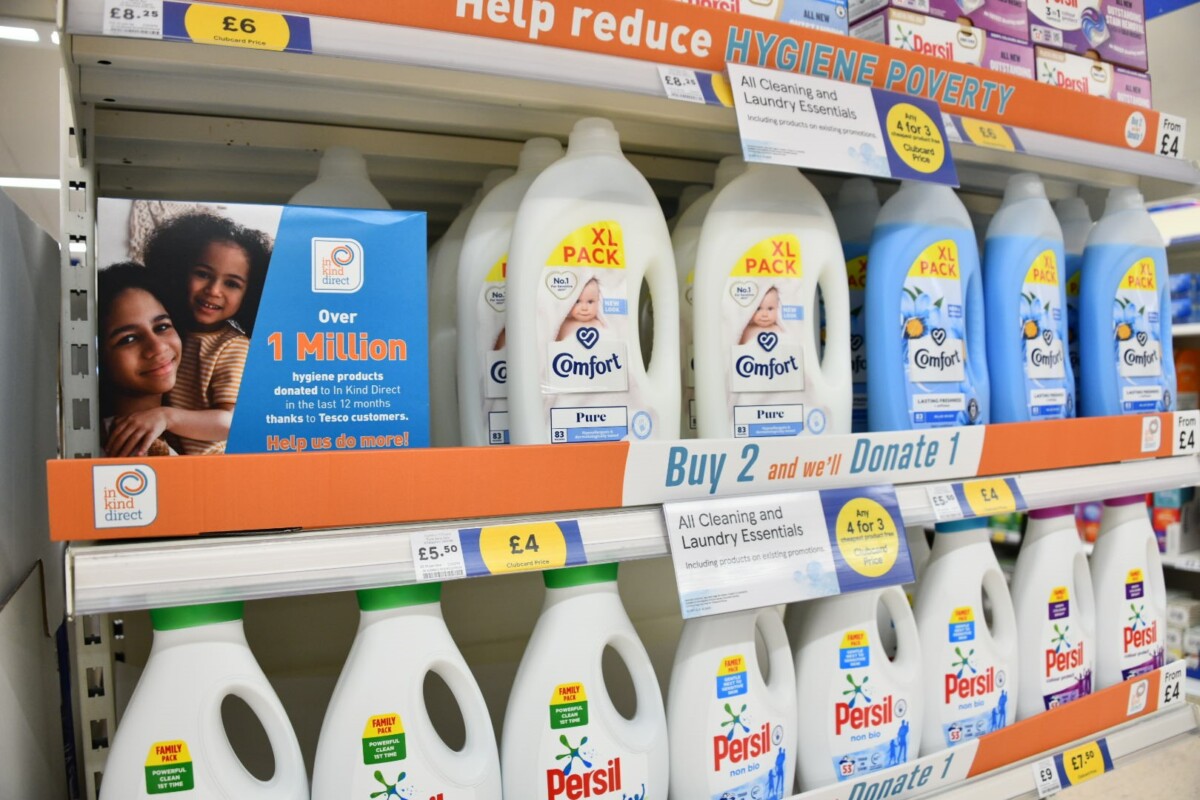 Laundry liquid for sale in Tesco