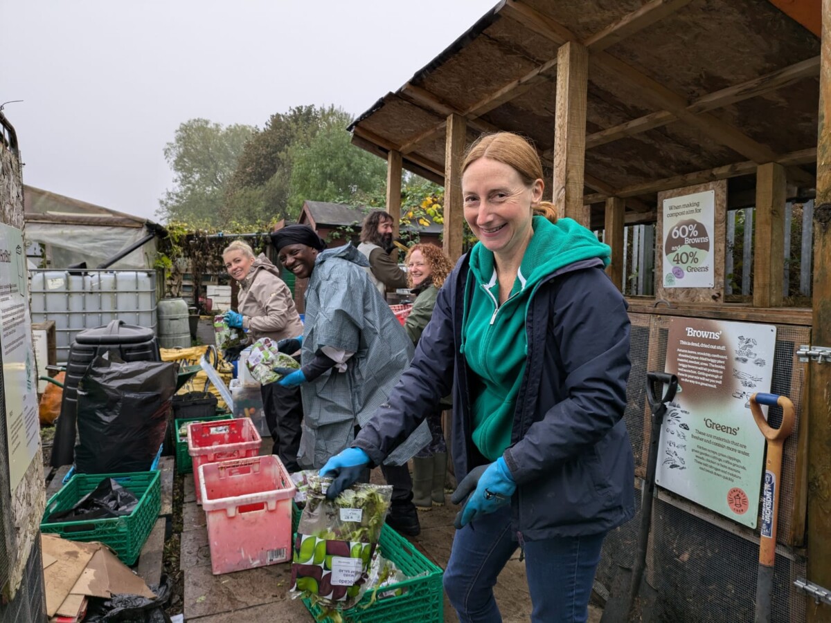 Compost culture - volunteers at a community compost project