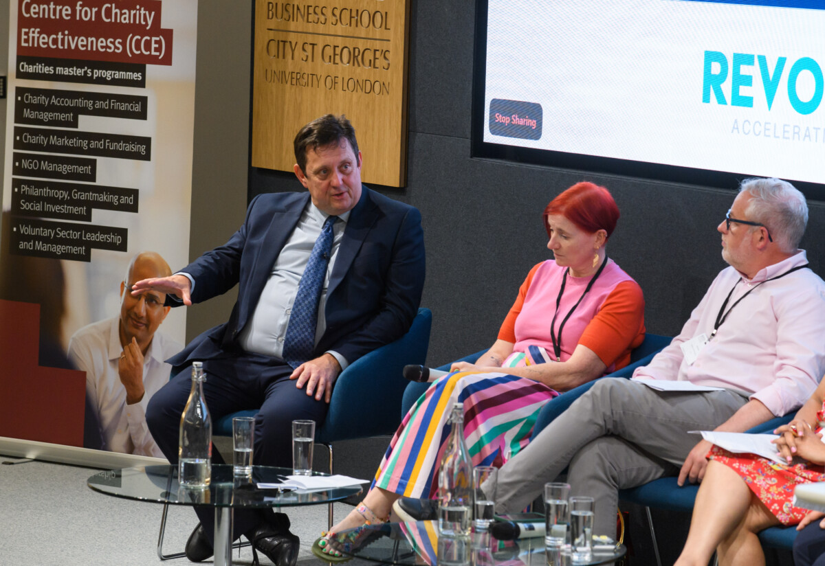Alan Clayton, Emma Malcolm and David Craig on the panel at CCE.