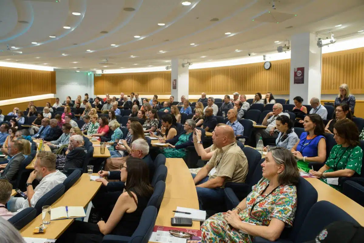Audience at the CCE Lecture featuring Alan Clayton.