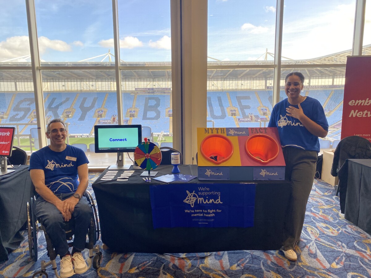 Mind stall at Commercial Services event at the CBS Arena on 13 November 2025.