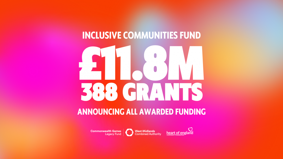 £11.8 million, 388 grants from the Inclusive Communities Fund