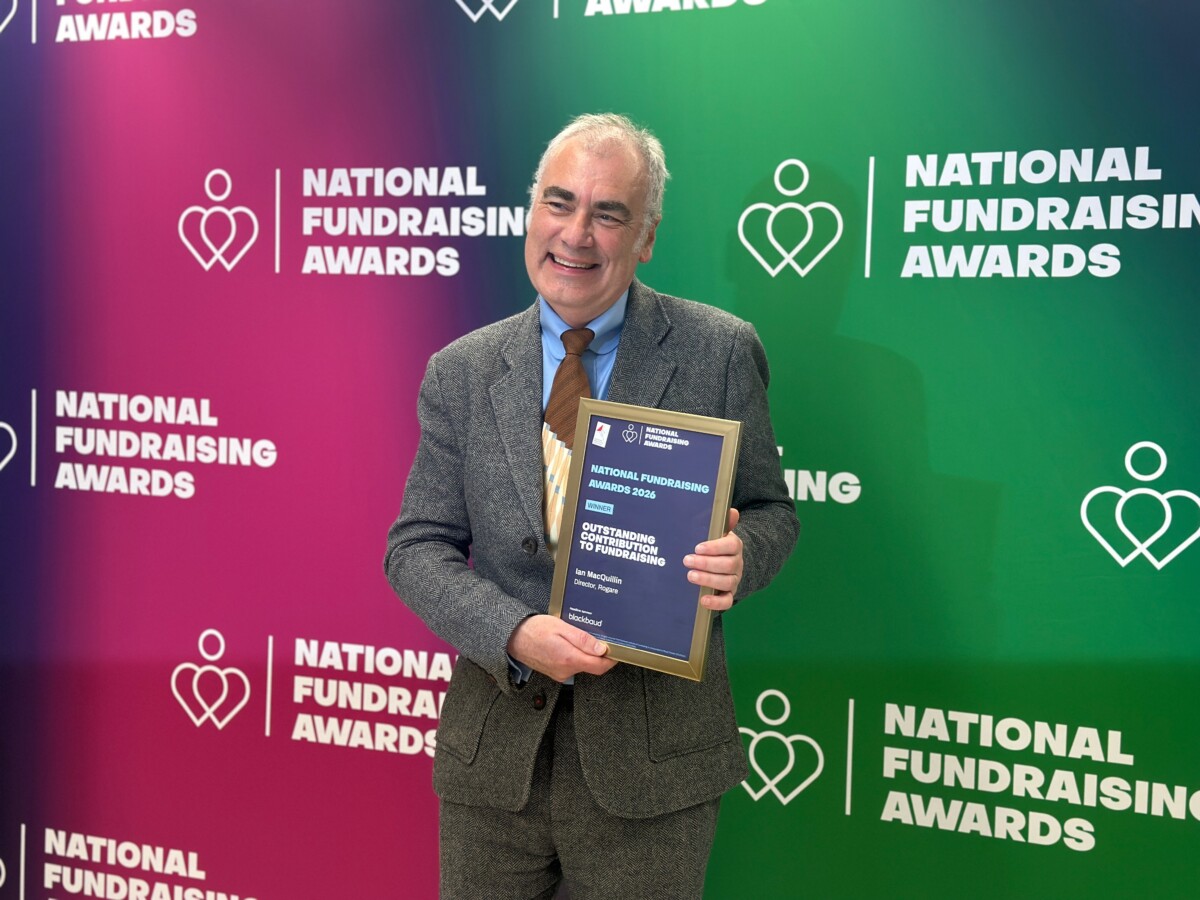 Ian MacQuillin receives Outstanding Contribution to Fundraising Award