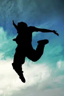jumping man small
