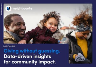 Giving without Guessing report cover. Data-driven insights for community impact.