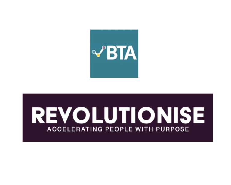 Bruce Tait Associatesa and Revolutionise International logos